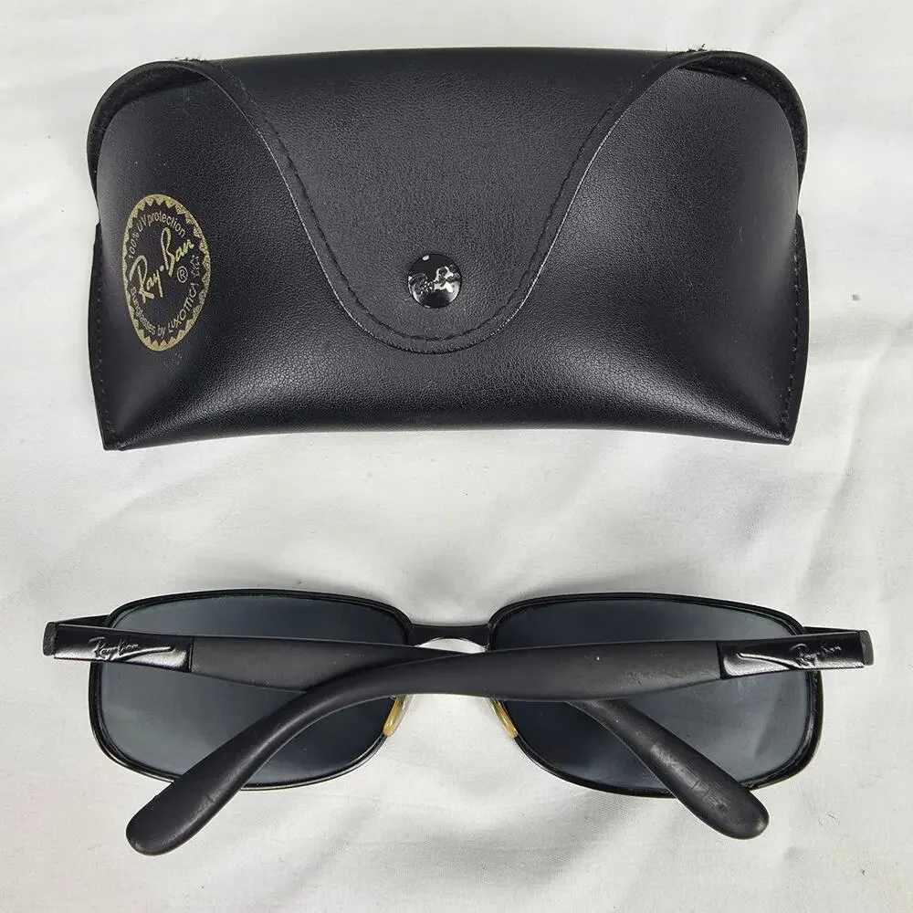 RAY-BAN RB3247 006 BLACK METAL SUNGLASSES 61MM MADE IN ITALY - RX LENS